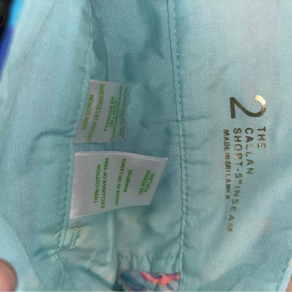 Lilly Pulitzer 5" Callan Shorts Flamenco Beach Engineered Size 2 flamingo - Picture 5 of 6